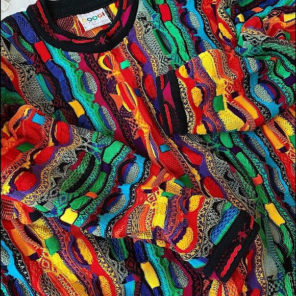 ❌SOLD❌ Vintage COOGI Sweater Kaleidoscope Colors NWOT - Picture 3 of 16